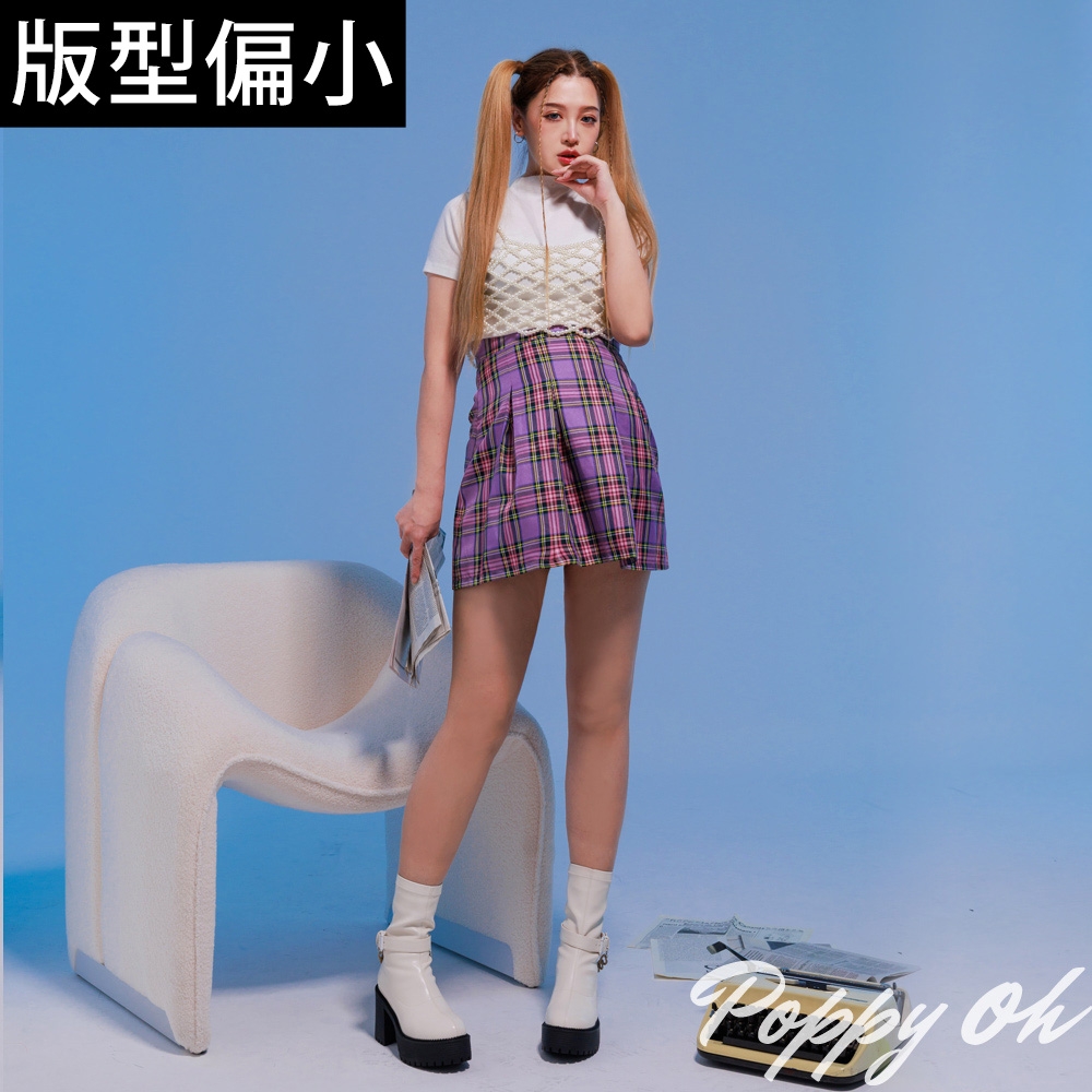 ANNSTAR 波痞Poppy聯名-穿搭焦點彈力貼腿厚底粗跟短靴8cm-白(版型偏小)