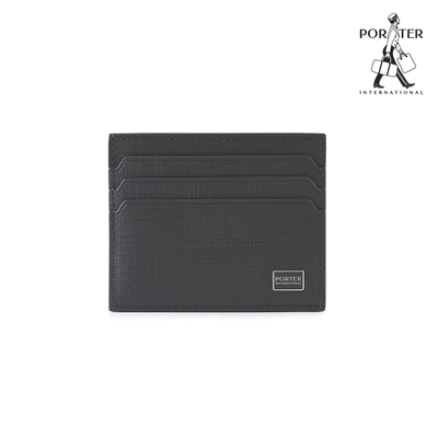 PORTER INTERNATIONAL - 沉穩風尚LOFTY真皮卡夾 - 沉靜灰