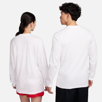 Nike As M Nsw Fam Reunion Ls Tee 長袖男款白色印花薄T IQ3976-100