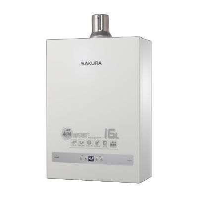 SAKURA櫻花牌 (全省安裝)櫻花16公升強制排氣DH1635H熱水器桶裝瓦斯DH-1635HL