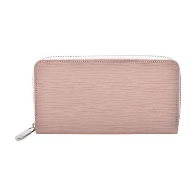LOUIS VUITTON路易威登 LV M61863 經典EPI水波紋牛皮拉鍊長夾(粉紅色)