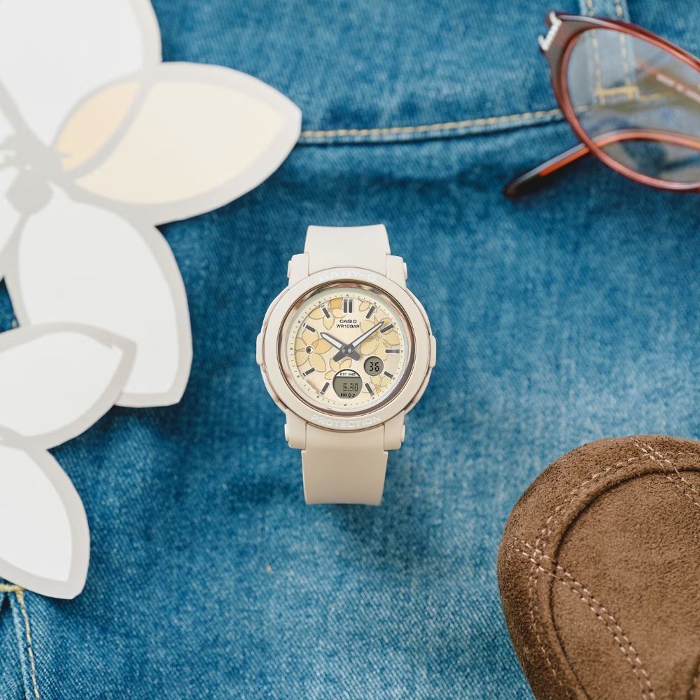 CASIO 卡西歐 BABY-G 精緻花卉 華麗氣息 雛菊黃 BGA-290FL-4A_41.5mm