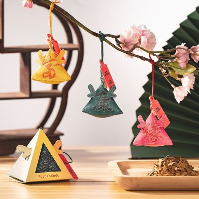 富山香堂 隨身防護平安包 邁索爾老山檀 淨身香包 外出擋煞 防護結界 _3入組