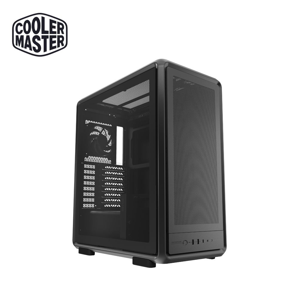 酷碼Cooler Master MasterFrame 500 Mesh ARGB 電腦機殼(黑色)/鋼化玻璃側板