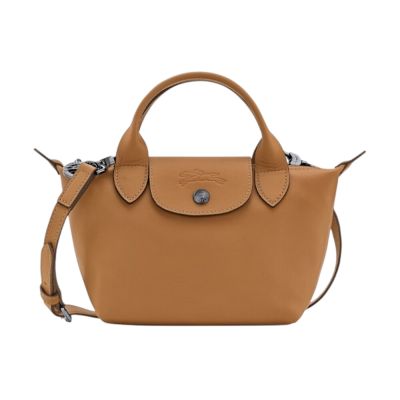 LONGCHAMP Le Pliage Xtra XS 牛皮 手提包 肩背包 斜背包 水餃包 煙草色 L1500987004