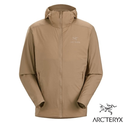 加拿大 ARCTERYX 始祖鳥 男 Atom SL 超輕抗水耐磨纖維連帽保暖外套.防風夾克 帆布棕