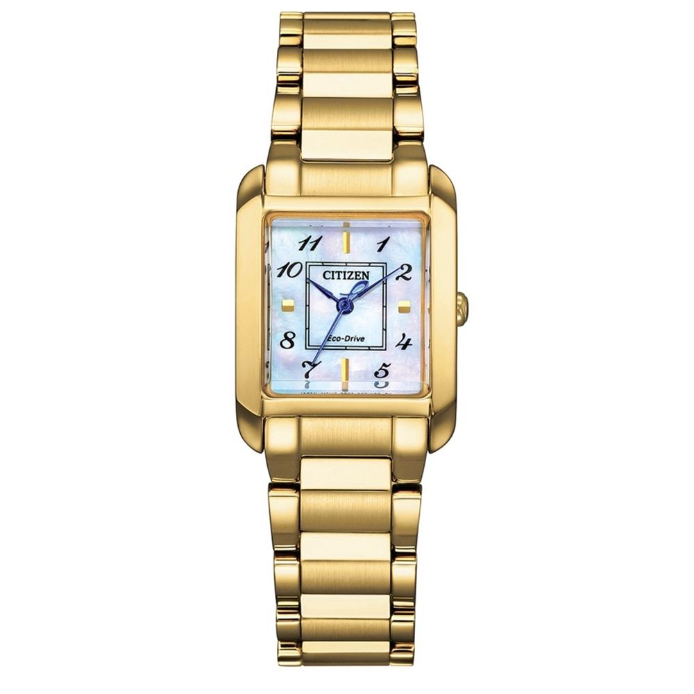 CITIZEN 星辰 L系列 時尚光動能大三針珍珠貝女錶(EW5602-81D)21.5 x 28.4mm