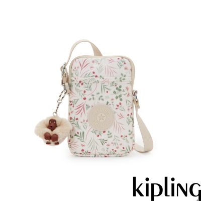 Kipling 杏色小花可愛長方形小包-TALLY