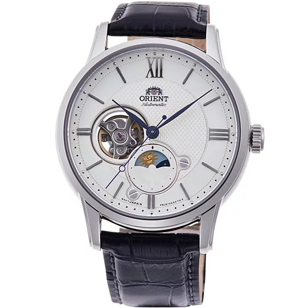 ORIENT 東方 Sun & Moon 系列  經典晝夜顯示時尚機械腕錶-RA-AS0011S