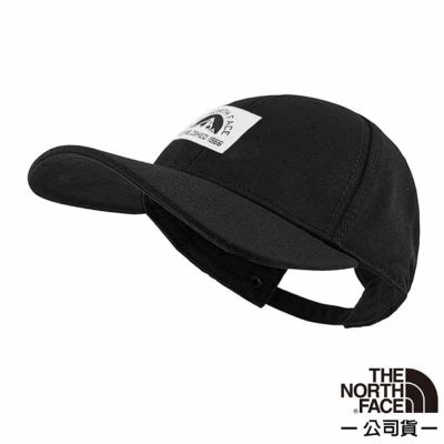【The North Face】水洗棉 66 Classic Hat 輕量透氣耐磨防曬棒球帽子_4VSV-NIK 星夜黑