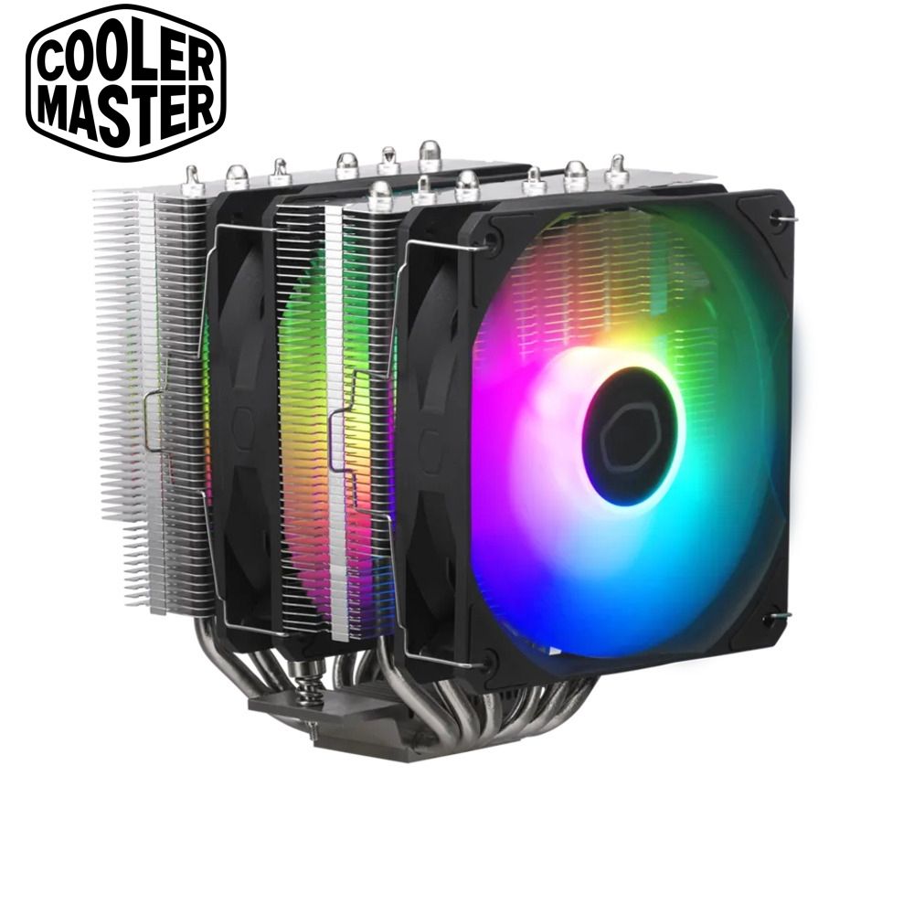 【CoolerMaster 酷碼】Hyper 620S ARGB (6導管/12cm風扇*2/雙塔雙扇/自帶ARGB/高155mm)