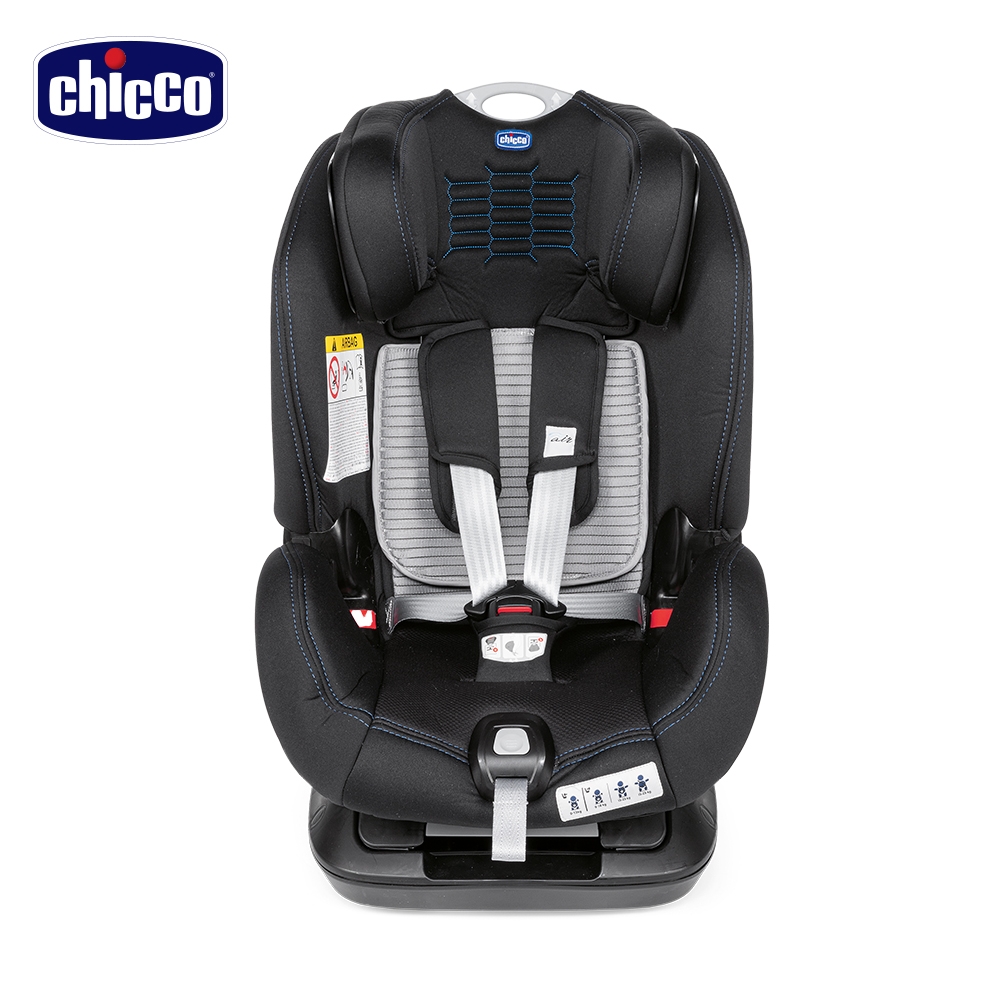 chicco官方直營-Seat up 012 Isofix安全汽座Air勁黑版(曜石黑) | 安全