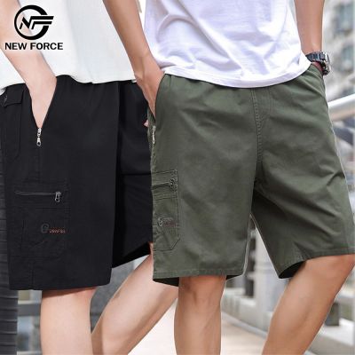 NEW FORCE俐落舒適多口袋休閒男短褲-4色可選