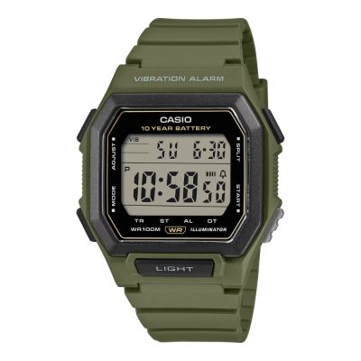 CASIO卡西歐 方形震動電子錶(W-738H-3A)