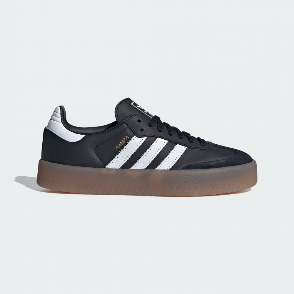 adidas 愛迪達 休閒鞋 女鞋 運動鞋 三葉草 SAMBAE W OR 黑白 JI1350