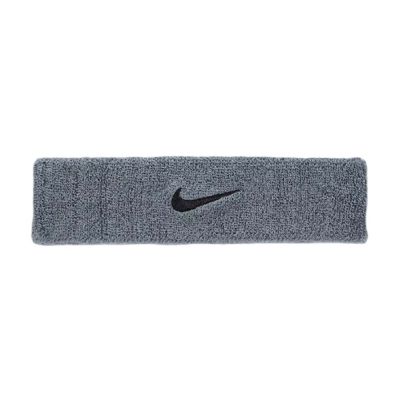 NIKE SWOOSHCLASSIC頭帶-髮帶 髮飾 頭帶 慢跑 路跑 有氧 N1012407005OS 鐵灰黑