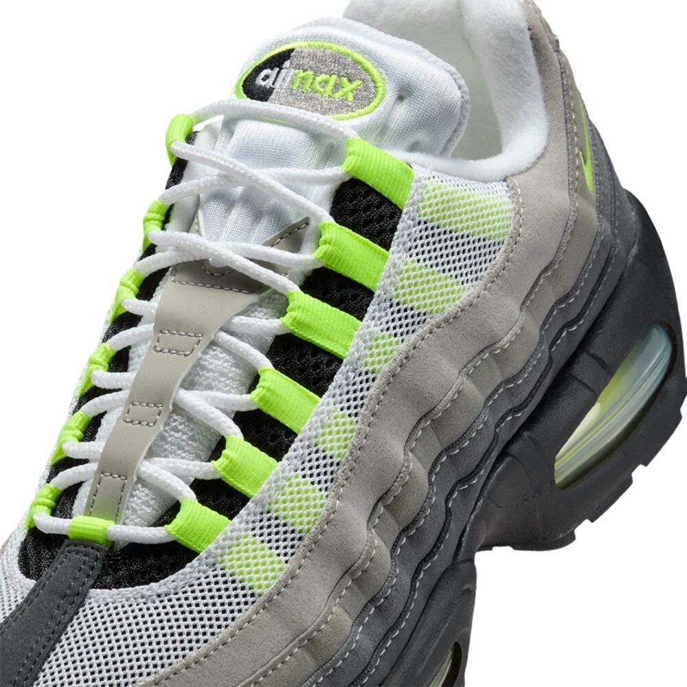 W Nike Air Max 95 2026 黑灰螢光黃氣墊緩震運動鞋女鞋IO9926-001