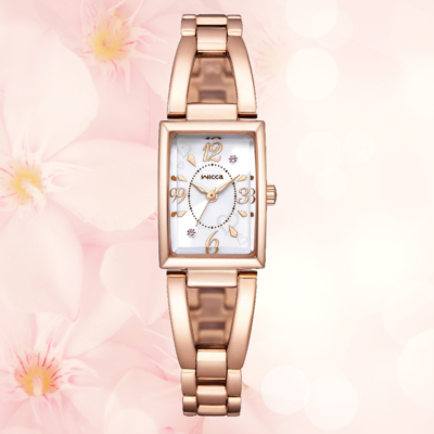 CITIZEN 星辰錶 NEW WICCA 公主系列 KF7-562-21 臺灣限定太陽能方形時尚腕錶 17.5x24mm