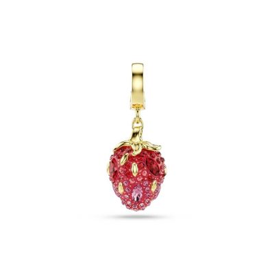 SWAROVSKI 施華洛世奇 Idyllia Charm 紅色草莓水晶吊飾 夏日煥新提案 送禮推薦 5743136
