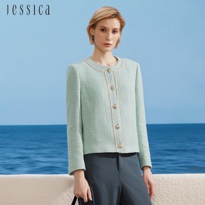 JESSICA - 百搭清新圓領小香風外套262004