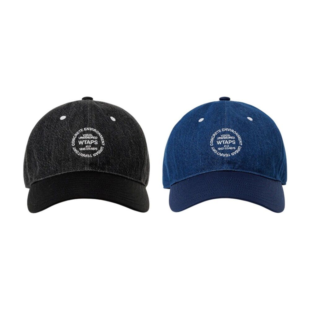 Wtaps T-6M 05 / Cap / Cotton 黑/ 牛仔藍棒球帽丹寧老帽251HCDT-HT05