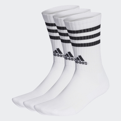 【adidas 愛迪達】 3-STRIPES 中筒襪 3 雙入 男/女  兒童 - Originals HT3458