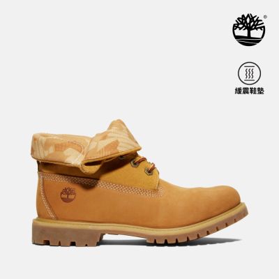 Timberland官方旗艦 女款小麥色休閒反摺靴|A28AT231