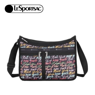 Lesportsac Deluxe Everyday Bag 經典斜背包 側背包 通勤旅行包 女包 男包 開學購物季 送禮 禮物 推薦-紐約塗鴉風