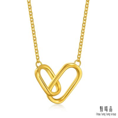 點睛品 環扣此刻 黃金項鍊_計價黃金