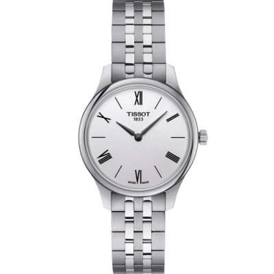TISSOT 天梭 官方授權T-TRADITION 蟬翼超薄女錶 手錶 畢業禮物首選(T0632091103800)