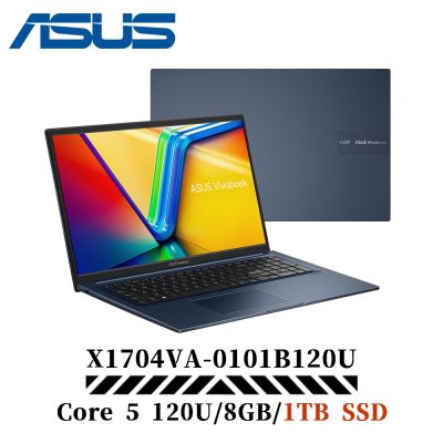 ASUS華碩 ASUS 華碩 Vivobook 17 X1704VA-0101B120U 17吋 效能筆電特仕機(C5 120U/8G/1TB/午夜藍)