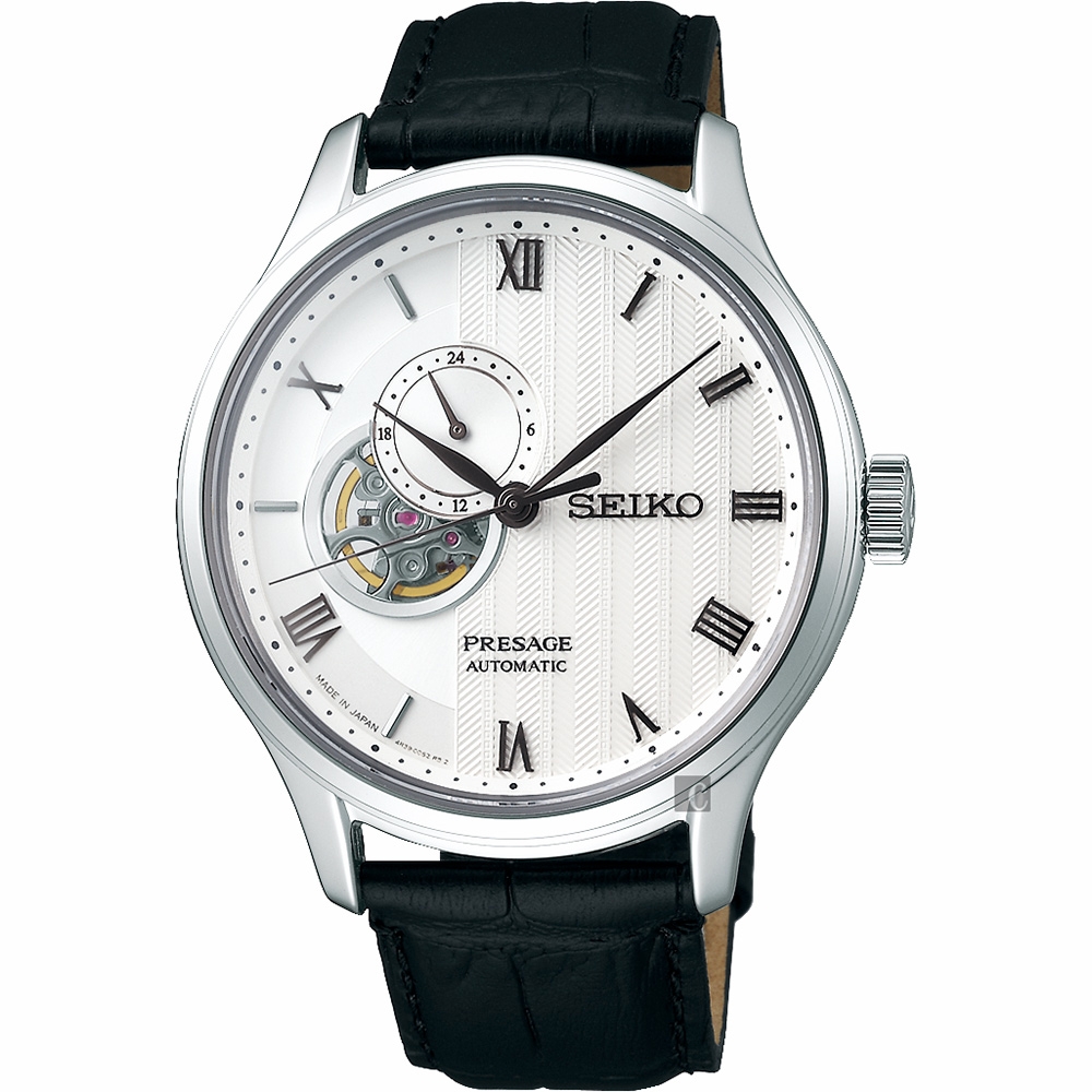 SEIKO 精工 Presage 開芯羅馬小鏤空機械錶 開學換新季 送禮推薦-41.8mm (SSA379J1/4R39-00W0P)_SK045
