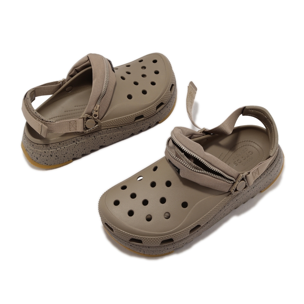 Crocs 涼鞋Hiker Xscape Festival Clog 男女鞋卡其克駱格厚底鋸齒卡駱