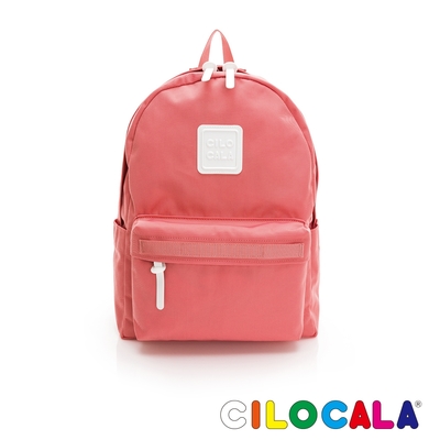 CILOCALA 亮彩尼龍防潑水後揹包 寶石紅 (中大)