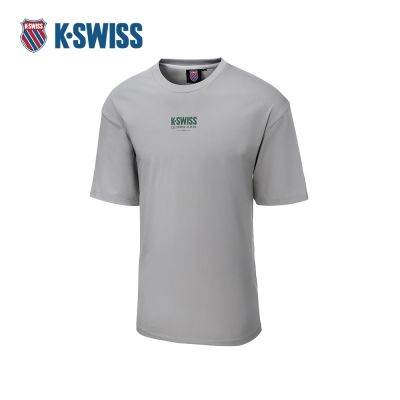 K-SWISS 短袖T恤 26SS TEE 21 M 短上衣 男短袖上衣 淺灰色 1013684-026