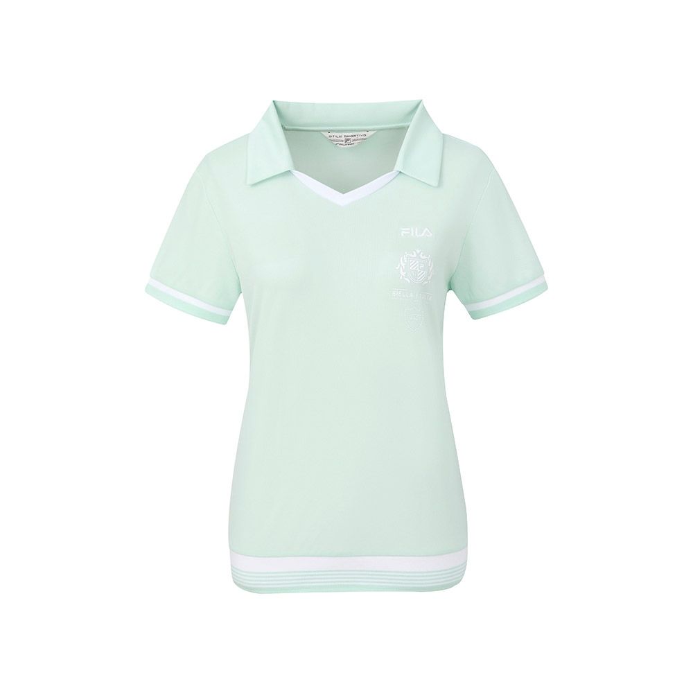 FILA 女短袖POLO衫-薄荷綠 5POA-1741-MT