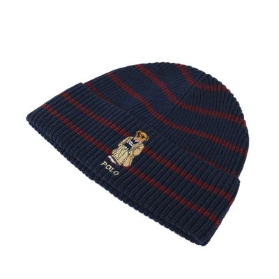 時時樂 RALPH LAUREN POLO 小熊刺繡針織毛帽-多款任選