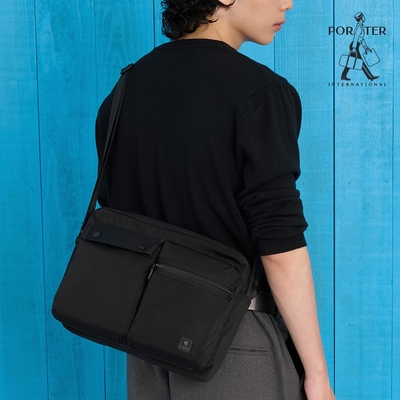 PORTER INTERNATIONAL - 斜槓冒險SLOPE斜背包 - 黑