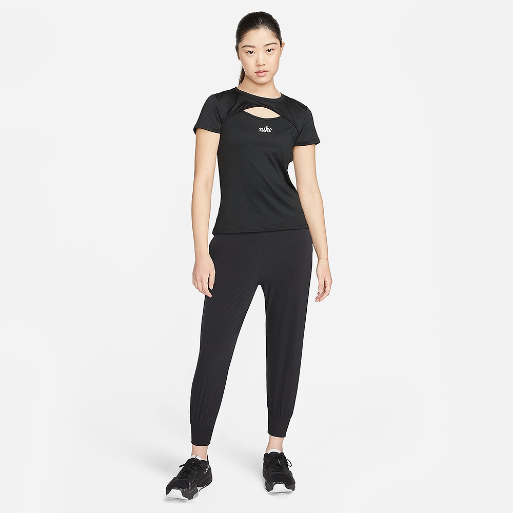 NIKE 長褲女款運動褲AS W NK DF BLISS MR 7/8 JOGGER 黑DV9454-010