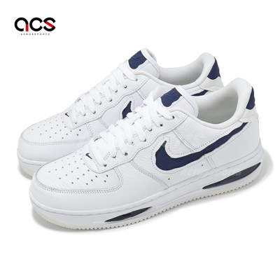 Nike 休閒鞋 Air Force 1 Low EVO 男鞋 白 海軍藍 AF1 低筒 HF3630-102