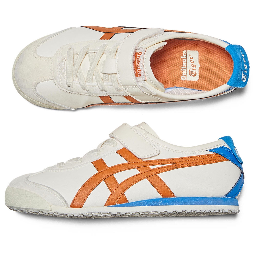 Onitsuka Tiger】鬼塚虎藍橘配色MEXICO 66 大童鞋(1184A049-111