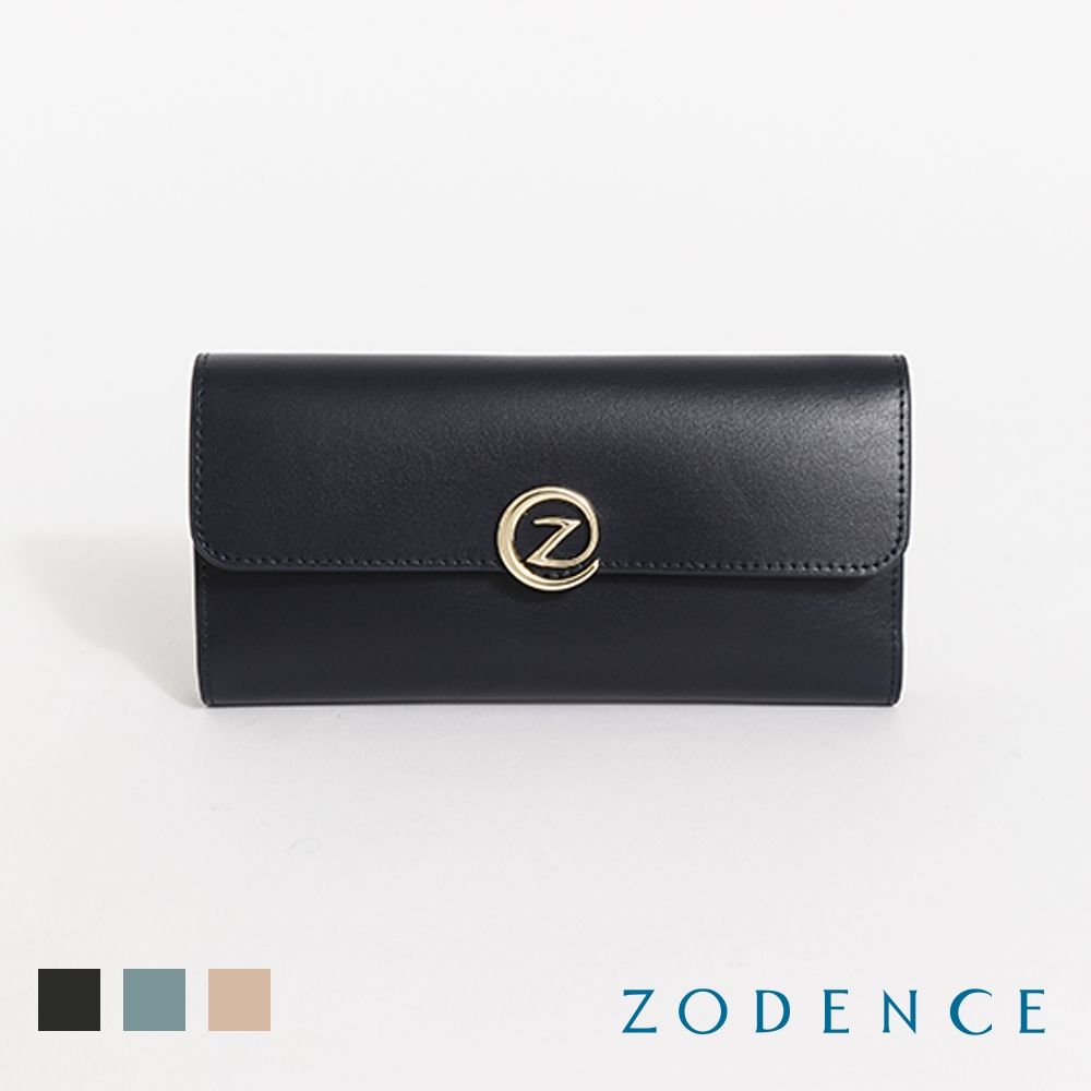 ZODENCE FOLIA雙面牛皮翻蓋長夾-多色