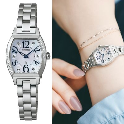 SEIKO 精工錶 LUKIA 幸運四葉草 酒桶型 珍珠貝 女錶 手錶-4N30-01D0S.SSWA015J SK043