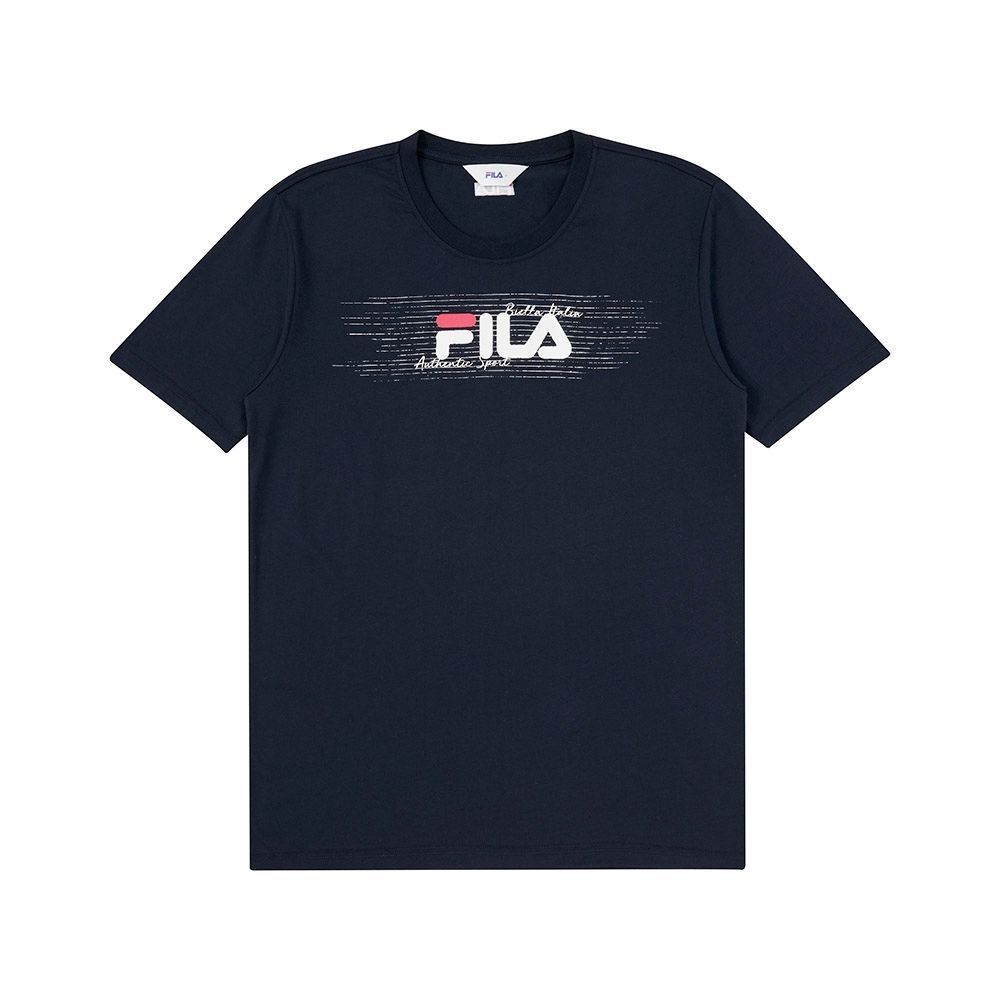 FILA 中性短袖圓領T恤 多款任選 (丈青)