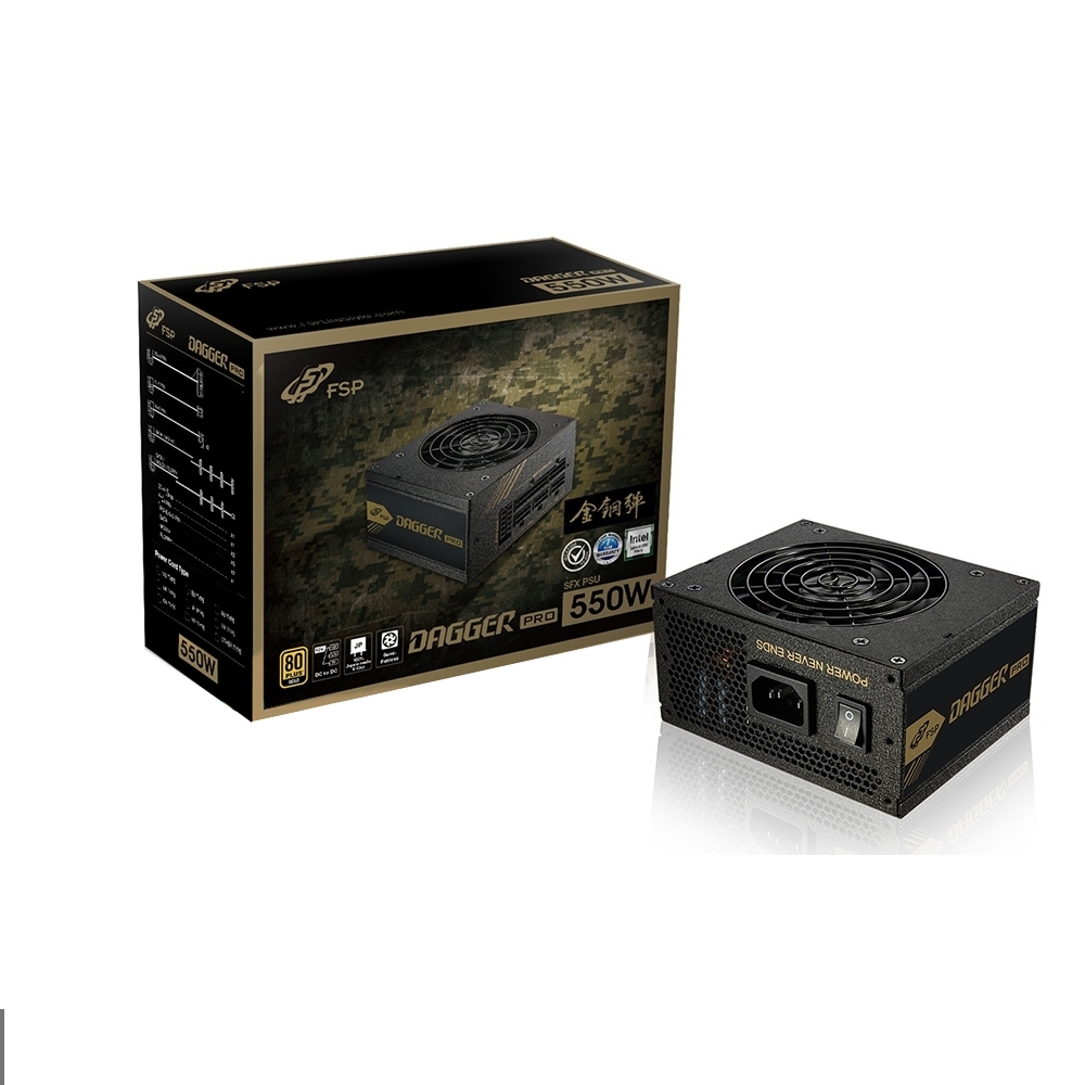 SFX電源ユニット 550W （未使用品・付属品完備） FSP 全漢金鋼彈550W 80Plus金牌SFX 電源供應器(SDA2-550) | 501-600W
