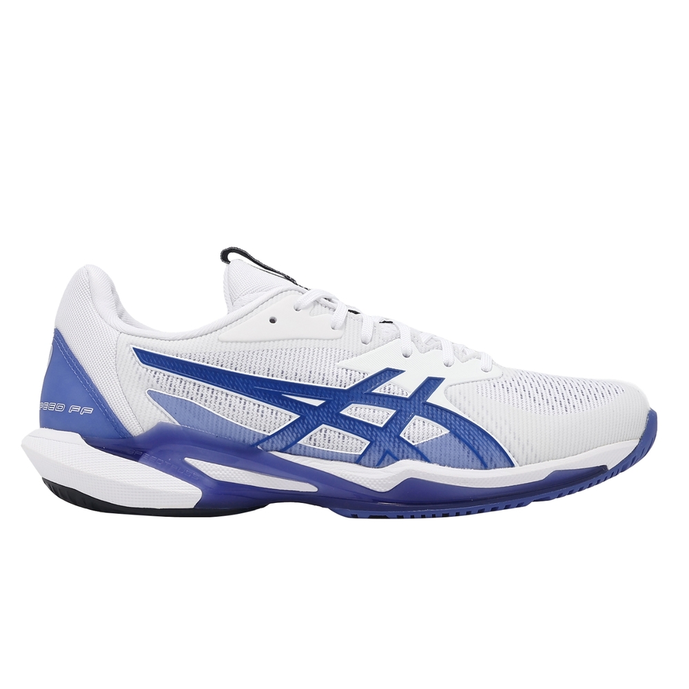 Asics 網球鞋Solution Speed FF 3 男鞋白藍法網配色回彈抓地運動鞋亞瑟