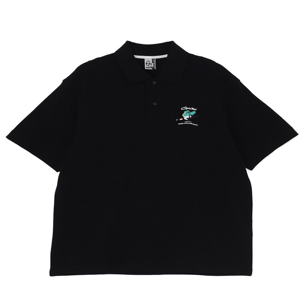 CHUMS Made for Fun! Polo ShirtPOLO 男 短袖上衣 黑色 CH021268K001