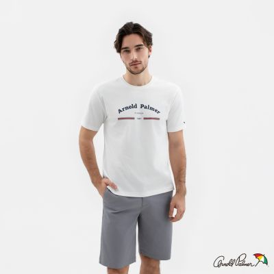 Arnold Palmer -男裝-經典印花短袖T-Shirt-黑色