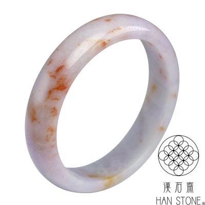 濃紫紫羅蘭種帶紅翡玉鐲