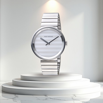 ISSEY MIYAKE 三宅一生 PLEASE系列 幾何概念 時尚腕錶-VJ20-0110S. SILAAA05Y